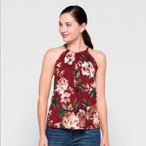 Papermoon Floral Halter Tank Top